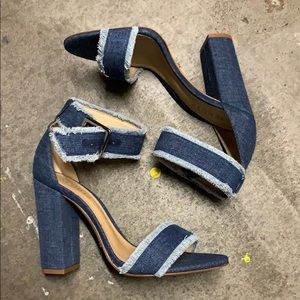 schultz blue jean heels